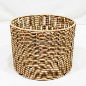 Artex Dong Thap Factory Panier de rangement tissé polyvalent en plastique avec poignée pour cuisine blanchisserie jouets Organisation de la maison - Product Image 1