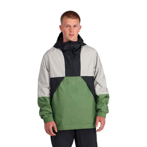 <b>Men's</b> Color Blocking Windbreaker Hooded <b>Jacket</b> Regular Fit Breathable Polyester Material Spring Casual Style Windproof Zipper - Product Image 3