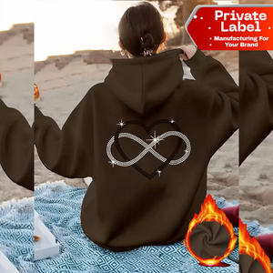 Sudadera Corta Sexy para Mujer, Sudadera con Capucha Personalizable con Logotipo, Sudadera Corta Lisa - Product Image 1