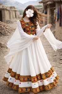 Latest Fully Stitched Ready Women's Afghan Kuchi <b>Dresses</b> <b>Loose</b> Fit Silk Casual Wedding Wear Traditional Afghani Kuchi <b>Dresses</b> - Product Image 3