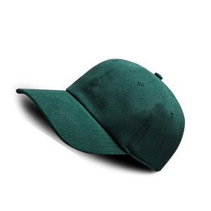 Gorra de Béisbol Verde de 6 Paneles, Ajustada, de Sarga de Algodón, Unisex, Color Sólido, para Uso Casual, para las Cuatro Estaciones - Product Image 3