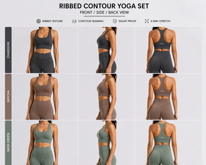 Women's Black Leggings Set Sports <b>Bra</b> Yoga Workout Activewear Fitness Clothing Custom Private Label OEM ODM - Product Image 5