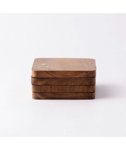 High Quality Eco-Friendly <b>Round</b> Wooden Coaster Table <b>Mat</b> with Classic Design and Customizable Thickness - Product Image 2