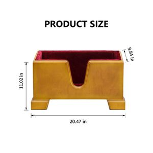 Support pour violoncelle brun rétro naturel avec couche protectrice en mousse - Product Image 2