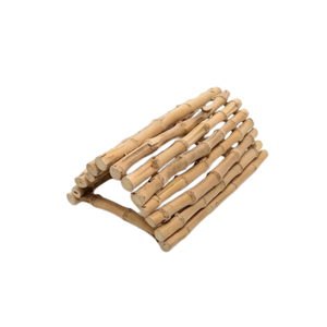 Natural Bamboo Liana Wood Multi Step Bird Perch <b>Ladder</b> Cage Mount Standing Platform <b>Small</b> Medium Birds Wholesale Dekor Asia - Product Image 4