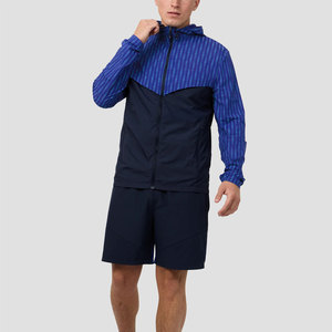 Stylish Design Men Woven Casual Autumn Windbreaker Short Set Lightweight Hot Sale Anti Wrinkle Comfortable Breathable - Product Image 1