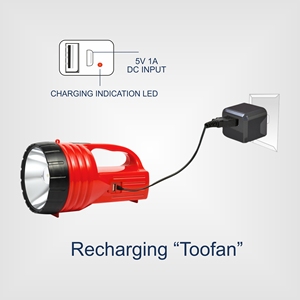 10 Wát sứ LED công nghiệp cầm tay <span class=keywords><strong>Torch</strong></span> 8000mAh Li-ion pin Type-C sạc ABS Đèn cơ thể Đèn pin IP54 1000m chùm - Product Image 5