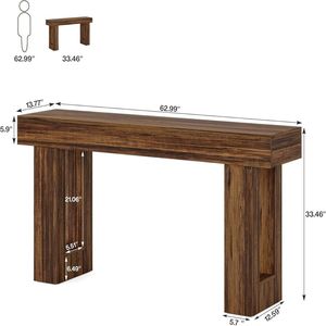 Consolle d'ingresso in legno con contenitore e funzione scrivania, ideale per l'uso in ingresso - Product Image 5