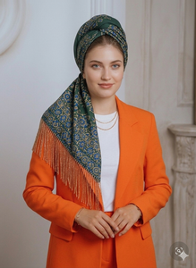 Premium Womens Silk Square Scarf Lightweight Digital <b>Print</b> Custom Fabric Fashion <b>Accessories</b> OEM Manufacturer Supplier - Product Image 4