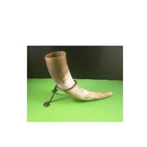 Cuerno para Beber Estilo Vikingo, 100% Natural, Hecho a Mano, Jarra de Cerveza Medieval de Acero Inoxidable, Venta al Por Mayor - Product Image 1