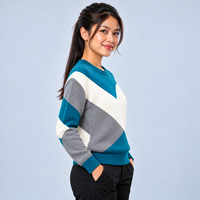 Pull décontracté pour femme en tissu tricoté doux de qualité supérieure, chaud, confortable, respirant, durable, design élégant