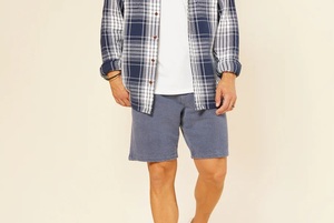 Plain Blank Knee Length <b>Men</b> Cotton Fleece Sweat Shorts Terry Beach <b>Trunks</b> Swim Sweat Shorts Custom Made Fleece Shorts Breathable - Product Image 4