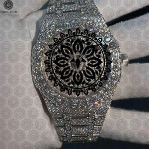Montre de luxe Charm Jewells en acier inoxydable, boîtier carré 40 mm, mouvement mécanique analogique, mode masculine, lumineuse, étanche 10 bars - Product Image 1