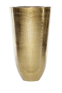 Vase de sol en aluminium doré fait main, style contemporain, pour maison et villa. - Product Image 3