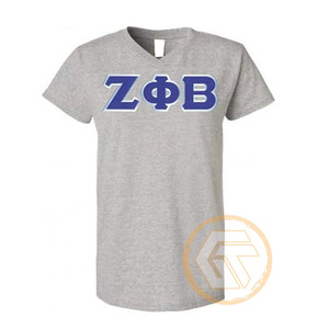 Camiseta de Manga Corta de Algodón y Poliéster con Bordado Personalizado GREEK TREASURES Zeta Phi Beta, Ropa de Sororidad para Mujer, Venta al Por Mayor - Product Image 2