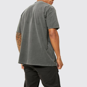 Camiseta de Diseño Gráfico de Alta Calidad para Hombre, Talla Grande, Verano, Fabricada en Fábrica, Ropa Casual, Estampado Puff, MOQ Bajo - Product Image 6