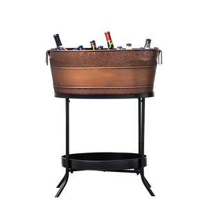 Nouvelle baignoire à vin en métal, écologique, pour jardin, en fer galvanisé, ovale, personnalisable en taille, forme et couleur - Product Image 5