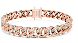 Bracelet en diamants ronds taille brillant pour femme, classique, diamants naturels et de laboratoire - Product Image 1