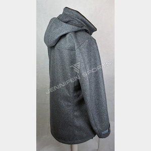<b>Light</b> Luxury Quality Autumn Winter 100% Wool Hunting Jacket Woolen Coat Men's Shoulder Sleeves ODM With Hood - Product Image 3