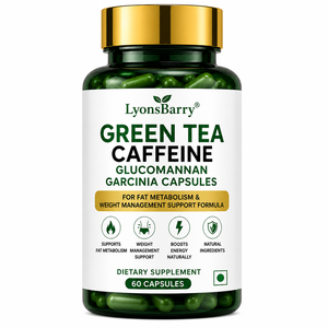 Cápsulas de Té Verde, Cafeína, Glucomanano y Garcinia de LyonsBarry para el Metabolismo de Grasas y Control de Peso - Product Image 1