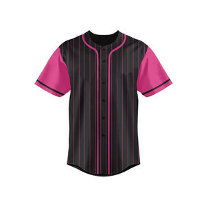 Maillots de baseball et de softball personnalisés à manches courtes, style exclusif, vêtements de sport respirants à prix de gros - Product Image 5