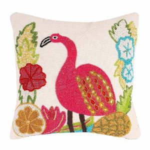 Housse de coussin carrée en verre perlé floral moderne de haute qualité, faite à la main, 35x35cm, fermeture éclair, décoration intérieure, canapé, lit - Product Image 1