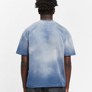 Camiseta de Algodón de Alta Calidad con Lavado Vintage, Personalizable, de Lujo para Hombre, Camiseta con Lavado Ácido para Hombre, Venta al Por Mayor - Product Image 6