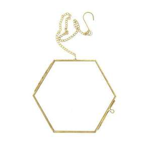 <b>Gold</b> Metal Square Photo <b>Frame</b> With Geometric Pattern Horizontal Design For Wall Decor Photo <b>Frame</b> - Product Image 6