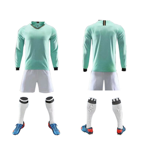 100% High Quality Customizable <b>Soccer</b> Uniform Sets Breathable Anti UV Quick Dry Stretch Professional Players Football Uniforms - Product Image 1
