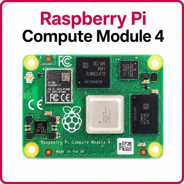 Raspberry Pi CM4 Compute Module 4 BCM2711 Quad-Core ARM A72 Industrial Core Board WiFi EMMC Optional