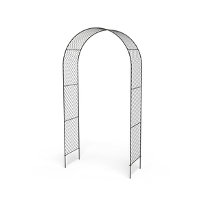 Arche de jardin en fer forgé de qualité supérieure avec des éléments décoratifs raffinés fabriqués par des artisans - Product Image 6