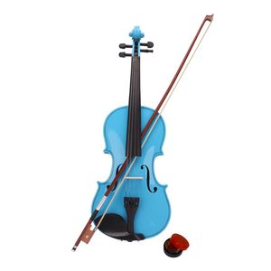 Violino Acustico 4/4 Fatto a Mano con Custodia Blu Cielo, Arco e Resina, Violino in Legno per Studenti con 4 Corde per Studenti e Violinisti - Product Image 3