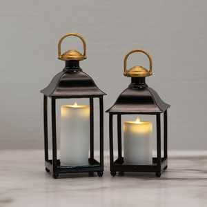 Lámparas de aluminio fundido de diseño superior con revestimiento negro para decoración de iluminación de mesa en el hogar y bodas, portavelas. - Product Image 1