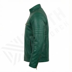 Chaqueta de Motociclista de Cuero Genuino para Hombre de la Mejor Calidad, Nueva Colección de Invierno, Chaquetas de Motocicleta con Protecciones Desmontables Personalizadas - Product Image 3