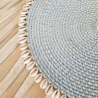 Set de table en rotin de qualité supérieure, fait main, tissé naturellement, assiette de présentation écologique, décoration de table rustique, fabricant et fournisseur