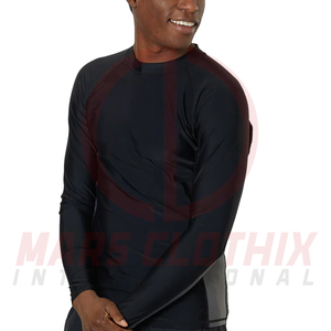 Best Selling Polyester Spandex Fabric <b>Men</b> Rash Guard Cheap Rate Quick Dry <b>Men</b> Rash Guard <b>For</b> Online Sale - Product Image 5