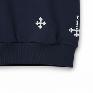 เสื้อสเวตเชิ้ตสตรีทแวร์แบบกำหนดเอง ผ้าฟลีซ 100% คอตตอน 300 กรัม ระบายอากาศได้ดี รับผลิตแบบ OEM จำนวนมาก คุณภาพสูง เสื้อผ้าสำหรับทุกเพศทุกวัย - Product Image 6