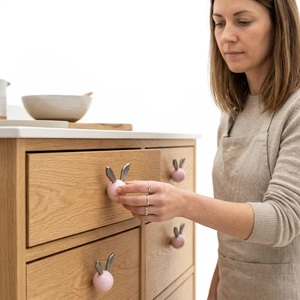 Tiradores de Resina con Diseño Moderno en Color Rosa para Muebles de Cocina, Baño, Dormitorio, Sala de Estar, Armarios y Cómodas - Product Image 2