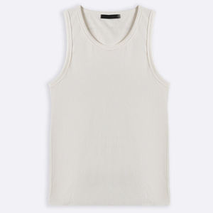 เสื้อกล้ามมีฮู้ดคอวีสำหรับผู้ชาย ผ้าฝ้าย 100% แห้งเร็ว เหมาะสำหรับออกกำลังกาย ขายดีปี 2026 รับสกรีนโลโก้ ทรงเข้ารูปโชว์กล้ามเนื้อ - Product Image 1