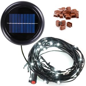 Guirnalda de Luces Solares LED Blanco Frío de 30 LED para Sombrillas WD de 8/9/6 Varillas - Product Image 1