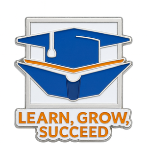 Regalos de recuerdo con el logotipo de la escuela, universidad o colegio, pines de solapa de metal esmaltado personalizados para estudiantes de graduación - Product Image 6