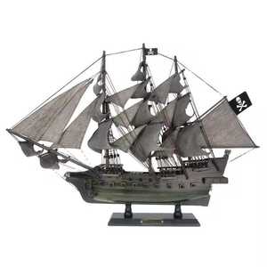 Regalo y Colección para el Día del Padre, Barco Pirata del Caribe, Hombre Holandés Volador, Modelo a Escala de Perla Negra, Decoración Antigua - Product Image 2