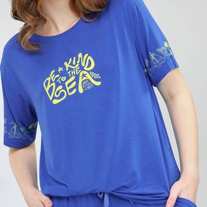 Wholesale Casual Wear <b>Beach</b> Printed T-<b>Shirt</b> and Shorts Set for <b>Women</b> Short Sleeve Relaxed Fit Two Piece Set For Daily Wear - Product Image 6