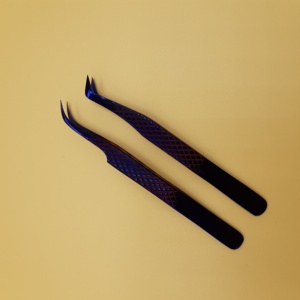 Pince à cils droite en acier inoxydable pour extensions de cils, outil professionnel pour extensions de cils - Product Image 5