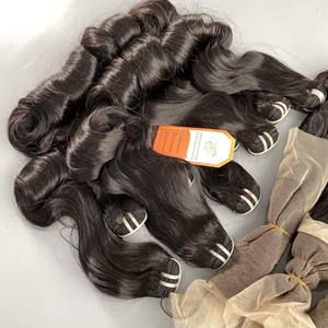 Haute qualité Grade 12A ondulé 100% vraies extensions de cheveux humains sans enchevêtrement et fin saine trame de la Machine prix compétitif - Product Image 2