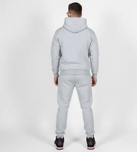 ชุดเซ็ตสตรีทแวร์แบบคัสตอม เสื้อฮู้ดดี้โอเวอร์ไซส์สีพื้นพร้อมเชือกผูก และกางเกงสเวตแพนท์ทรงหลวม ชุดวอร์มแทรคสูท ยูนิเซ็กส์ แอร์ - Product Image 5