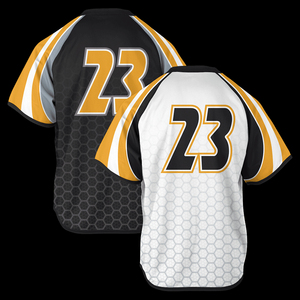 Maillot de lacrosse personnalisé par transfert thermique, short respirant réversible pour hommes et femmes, séchage rapide, extensible, pour entraînement sur terrain - Product Image 1