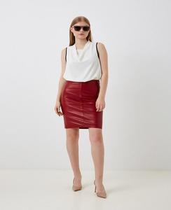 Mini-jupe en cuir PU de haute qualité pour femme, taille haute, moulante, avec logo personnalisé - Product Image 4