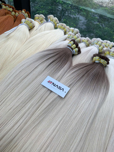 Extensions de cheveux vietnamiens en vrac, cheveux humains bruts, super double trame, toutes les couleurs, 100g, usine, 60cm - Product Image 3