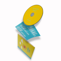 Prensado de Discos de Música Personalizados con Estuche de Cartón y Folleto de Letras